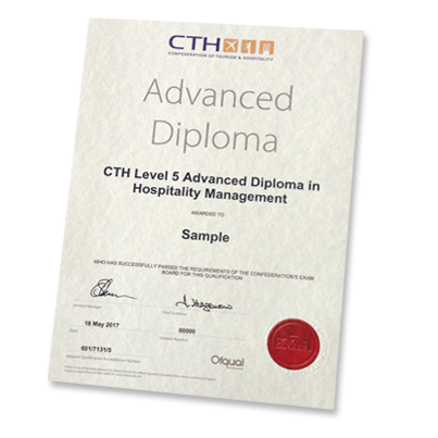 Level 5 Diploma In Hospitality Management Cth Hospitality